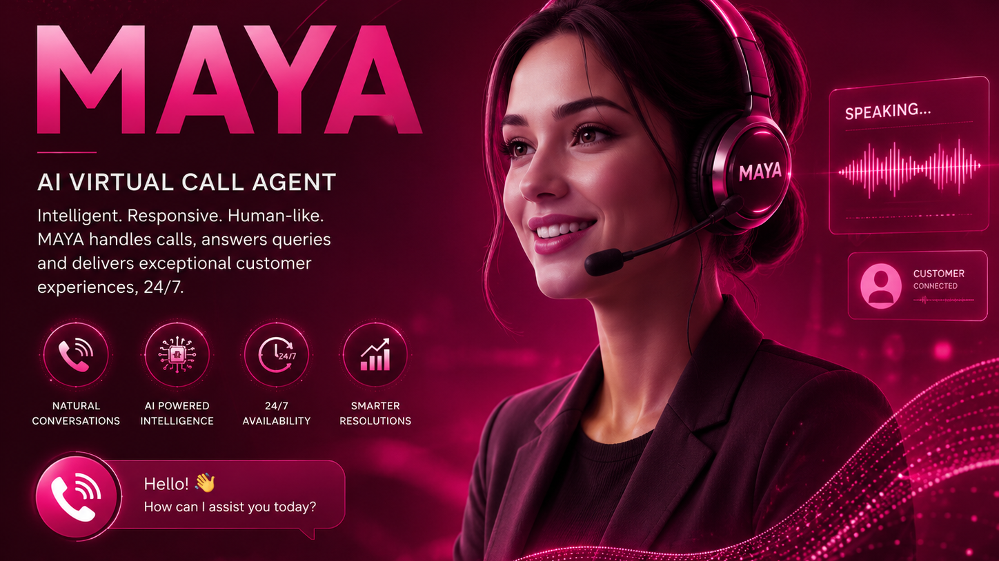 Maya AI voice reception agent